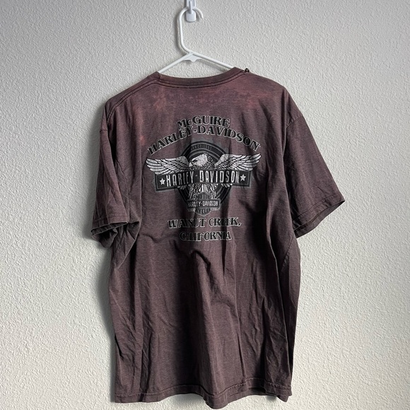 Harley-Davidson Men's dark maroon T-Shirt - Picture 2 of 10
